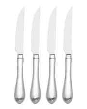 Reed and Barton Hammered Antique 4Pc Steak Knife Set