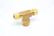 3/8" Tube OD Compression x 1/2" Male Npt Center Branch Tee Fitting HVAC Air