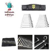 22-Piece Flex-Head Ratcheting Wrench Set，Metric & SAE Chrome Vanadium Steel H...