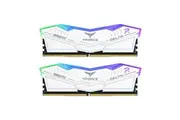 Team FF4D564G6000HC38ADC01 T-Force Delta RGB White 64GB (2x32GB) DDR5 Memory, 6000MHz, 64 GB, 1.35V