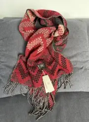 RRL Double RL Ralph Lauren Heritage Navajo Aztec Big Scarf Poncho Cape Red