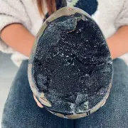 6.6LB Natural Dragon Septarian Geode Quartz Cluster Crystal egg Healing 3000g