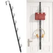 Over The Door Hooks Long with 6 Hooks, Behind The Door Towel Racks for Bathro...