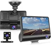 Dash Cam, 4in HD Car Dash Cam, 1080P FHD DVR Car Driving Recorder Dashcam with 170°Wide Angle, Loop Recording, G Sensor, Motion Detection