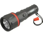 Selecta 1251L Flashlight, Rubber Grip, D Cell