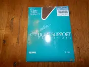 Sears Hug-Alon Stockings Day Sheers Reinforced Toe Sandstone Full figure