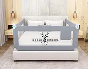 1PC Bed Rail for Toddlers, Baby Bed Rail Guard for Kids, Safety Side Bedrail for Twin/Double/Queen/King Size Bed