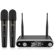 Wireless Microphone System Karaoke Machine - Rechargeable Handheld Dynamic Mi...
