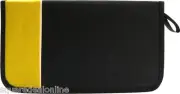 (12) 72 Disc Capacity Black & Yellow CD DVD Binders Storage Media #CRY-E096YE