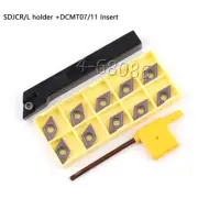 SDJCR 1212H11 12x100mm cutt Lathe Turn Tool Holder +DCMT11T304 DCMT32.51 Inserts