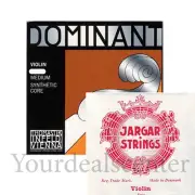Dominant Violin String Set 4/4 Silver D /Jargar Ball E Forte