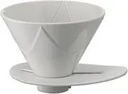 Hario V60 "Mugen" Ceramic Coffee Dripper, Size 02, White