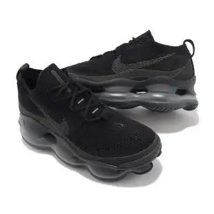 Nike 休閒鞋 Wmns Air Max Scorpion FK 女鞋 黑 全黑 大氣墊 針織 DJ4702-002