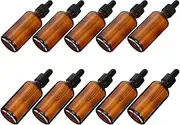 FOMIYES Glass Essence Liquid Bottles 10pcs Empty Dropper Bottles for Essential Oils