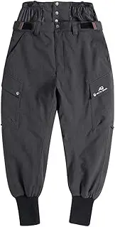 [Cupgriade] Women's Pants Winter Warm Outdoor Windproof Ski Snow Pants for Skiing, Snowboarding Mens Trousers