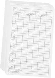 SUPVOX Score Record Tool 30pcs Sports Scorecards Coated Paper Golf Accessories