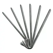Heavy Duty Steel 5/8x24 Hook Stakes Tents Inflatables Camping Anchor 100 Pack