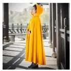 Cloak Ladies Full Length Outwear Coat Shawl Cape Hooded Faux Woolen Women Casual