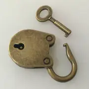 3pcs Vintage Antique Style Mini Bear Head Archaize Padlocks Key Lock with