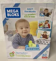 Fisher Price Mega Bloks Babys First Months Blocks 20 pcs NEW Sealed
