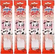 Magical Milk Straws - 4 Packs of 5 Pcs Each Strawberry Flavored Straws For Milk, 20 Milk Flavoring Straws for Kids. Makes Children Want and Love to Drink Milk