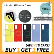 Shockproof Rubber Liquid Silicone Case Samsung S22 S21 S20 10 9 8 Note 20 10 9 8