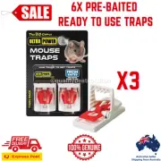 The Big Cheese Ultra Power Mouse Mice Trap Pre-Baited Ready to Use - 6 Traps