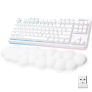 Logitech G715 Wireless Gaming Keyboard Lightspeed Cloud Rest White