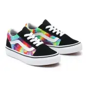 Vans VN0A4UHZ99E Tie Dye Old Skool Sprial Shoes size 7 youth = SIZE 8.5 WOMEN