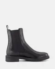 Shelly Shen Becca/Black Leather Womens Boots 11