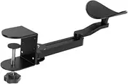 Vsenkes Desk Arm Support Rest Table Extension Platform Easy Installation Heavy Duty Saving Space Elbow Support Desk Armrest for Home, Black