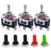 3Pcs Momentary Toggle Switch SPDT On/Off/On 3 Pin 3 Position 3 Way To operate