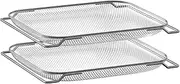 Air Fry Mesh Baskets Replacement Compatible with Breville Smart Oven Air Fryer Pro, 16.5” x 12.25” x 1.25” Stainless Steel, 2 Pack. Please Confirm Your Old Basket Size Before Placing an Order!