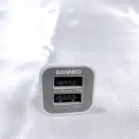 在飛比找蝦皮購物優惠-【BANNKO】3.1A雙USB車上充電器 車用充電轉換器 