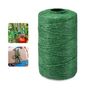 SpringUp 200M Natural Jute Twine 2mm Jute Rope Gardening Rope Natural Rope Jute Yarn String Gardening Gift Decoration Green