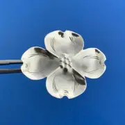 Stuart Nye 925 Hand Wrought Sterling Silver Magnolia Blossom Pin Brooch New Tags