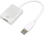 EZONEDEALUSB to HDMI Adapter for Monitor Windows 11/10 / 8, HDMI to USB Adapter for Laptop, USB 3.0 & 2.0 External Graphics Card Converter Cable for Desktop PC TV