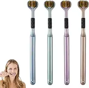 3-Sided Toothbrush, Ergonomic Handle Special Needs Soft Bristles Toothbrush, Sensory Toothbrush for All-Round Cleaning, Gentle Manual Toothbrushes, Easy Oral Care