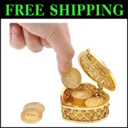 Gorgeous Golden Arras Unity Coins with Heart Box - Perfect for Catholic Weddings