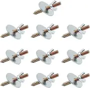 WeiLaiKeQi 10 Pack M6*60 Screws and Nuts for Bird Perches - Hardware for Parrot Stand, Single Washer