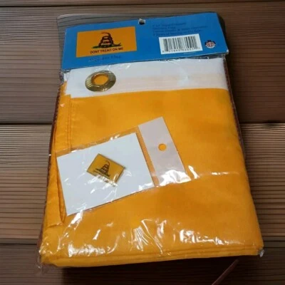 3x5ft Dont Tread On Me Gadsden Flag Outdoor Yellow Banner