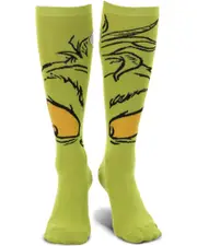 Dr Seuss The Grinch Knee High Costume Socks