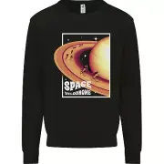 Space Velodrome Cycling Cyclist Bicycle Kids Sweatshirt Jumper