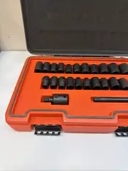 PROTO J74323IM Socket Set,1/2" Drive,23 pcs.,SAE/Metric 60ML19