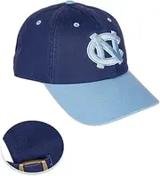 Desert Cactus University of North Carolina Baseball Hat UNC Chapel Hill Tar Heels Brimmed Embroidered Hats Cap Adjustable Cloth Strap Adult (Style J1) Blue, Blue, One Size