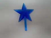 Dark Blue Star Tree Topper for Ceramic Christmas Tree