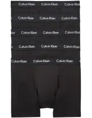 [Calvin Klein] Cotton Stretch Trunks 5 Pack in Black