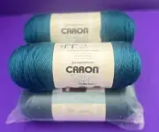 5 Skeins Caron Simply Soft Collection PAGODA Yarn Teal SALE!