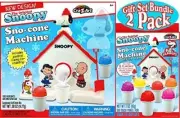 Snoopy Original Sno-Cone (Snow Cone) Machine & Refill (3oz) Pack Gift Set Bundle