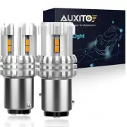 2X BAY15D 1016 1157 Amber Turn LED Signal Light Bulbs Anti Hyper Flash CANbus US (for: Renault)